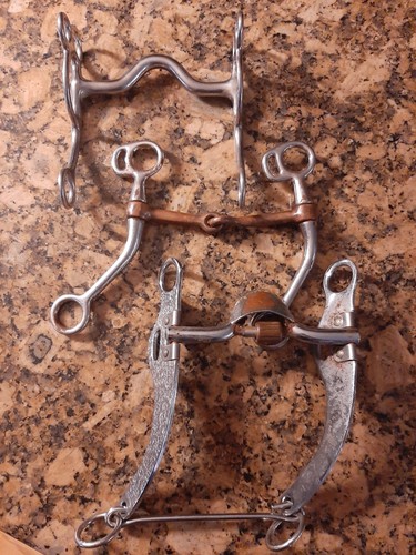 Lot western horse bits 5 - lot,
